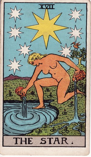 ウェイト版タロット「星」1909年原画