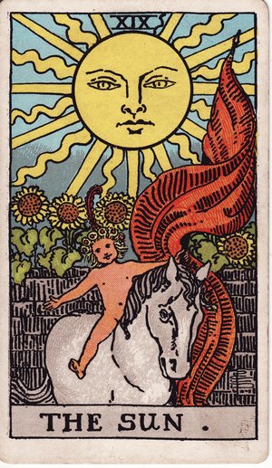 ウェイト版タロット「太陽」1909年原画